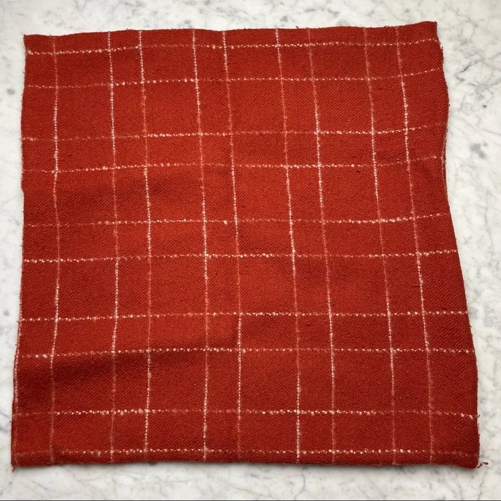 West Elm Fall Thanksgiving Decor Striped Check Print 20 x 20 in Pillow Cover